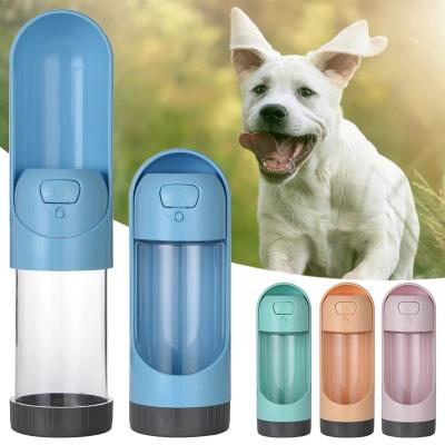 China Amazon Travel 300ml Portable Water Stocked Drinking Bottle For Dogs With Activated Carbon Filter for sale