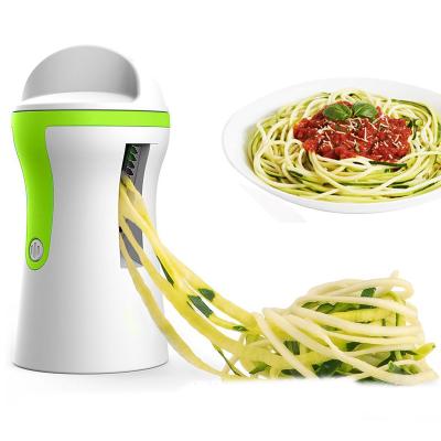 China Dropshipping Stocked Stainless Steel Vegetable Slicer Spiralizer Peeler Handheld Spiral For Potato Spaghetti Kitchen Accessories for sale