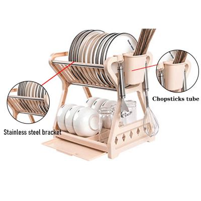 China Hot Stocked Product Kitchen Dish Storage Rack Table Top Drain Bowl Rack Set Dish Bowl Storage Rack for sale