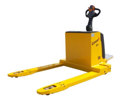 China Yellow Manual Warehouse Equipment pedestrian Pallet Truck 2 Ton with Frei handle for sale