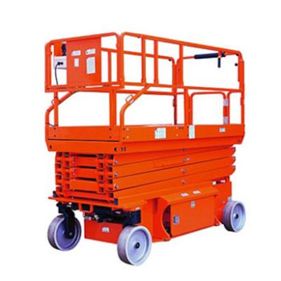 China High Efficiency 450kg Half - Electric Movable Mechanical Scissor Lift Table For Cargo for sale