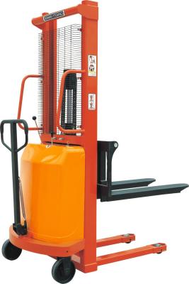 China Eco 1.5 Ton Semi Electric Pallet Stacker With 3500mm Lifting Height for sale