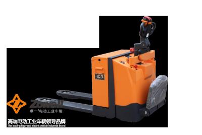 China 2 Ton industrial powered pallet jack With FREI Tiller and Handle Safety Guide for sale