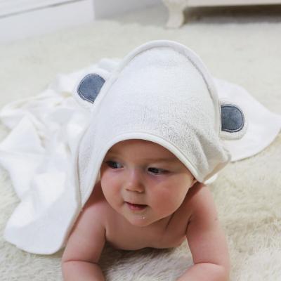 China Latest Panda Design Baby Hooded Towel High Quality Organic Bamboo Kid Safe Baby Bath Towel With Hood for sale