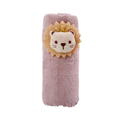 China Cute Design Hypoallergenic Support Soft And Safe Towel Animal Kids Face Towel Baby Bath Wrap Breathable Towel for sale