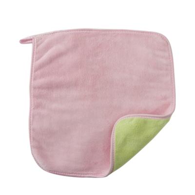 China Large Size Fleece 400gsm/450gsm Car Wash Viable Coral Fabric Double Side Towel for sale