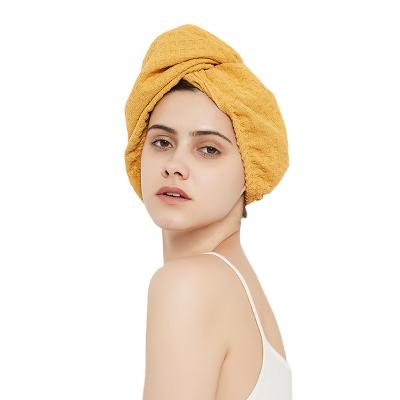 China Wholesale QUICK DRY Microfiber Hair Towel Stretch White Microfiber Waffle Hair Drying Towel Turban Microfiber Hair Wrap Quick Dry Towel for sale