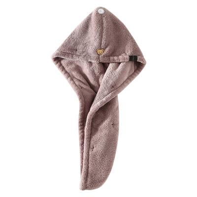 China QUICK DRY Bamboo Curbblan Outlet Bath Towel Microfiber Dry Hair Hat Rose Towel Hair Dryer and Hair Towel Use for sale