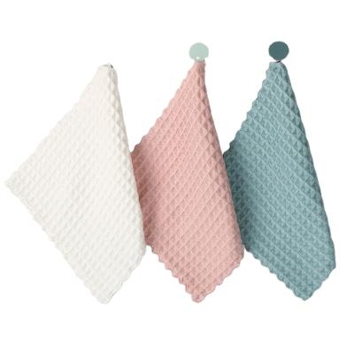 China Good Selling Japanese Waffle Jacquard Tea Towel QUICK DRY Hand Towel for sale