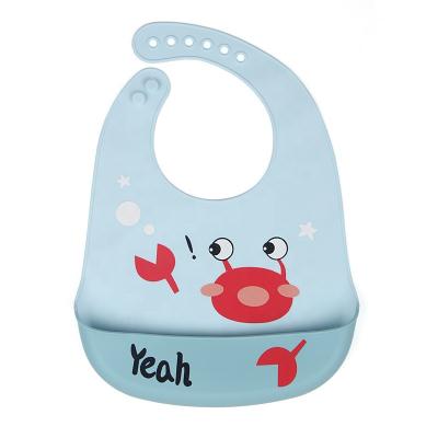 China Hypoallergenic Blue Boy Feeding Rice Super Soft Bag Waterproof Oil Stain Make Resistant Big And Small Cute Bib for sale