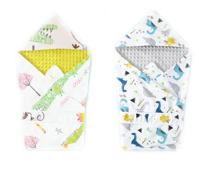 China PORTABLE Custom Baby Blanket Cotton Animals Bamboo Hooded Minky Baby Blanket Wraps for sale