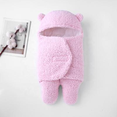 China Anti-pilling Sleeping Bag Covering Boys and Girls Winter Thickened Soft Fluffy Baby Sack Baby Sleeping Bag for sale