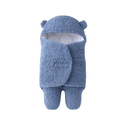 China Winter Baby Anti-pilling Sleeping Bag Comfortable Soft And Warm Thickened Baby Slit Newborn Sleeping Bag for sale