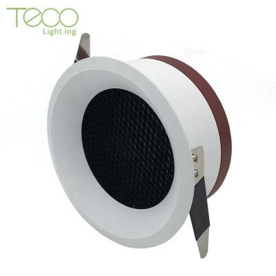 China Modern round white red aluminum framed 95mm driver rohs smart cut waterproof recessed downlight 20w led for sale