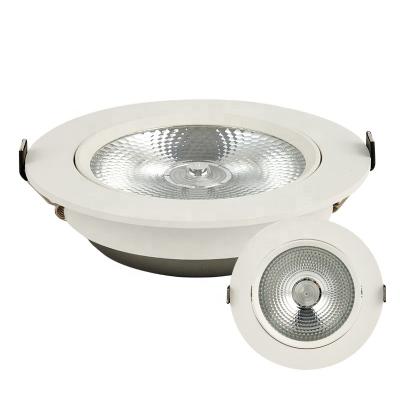 China Modern Home Indoor Hotel Office 5w 10w 15w 20w Adjustable Round Recessed Ceiling Led Cob Down Light for sale