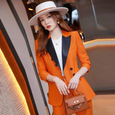 China QUICK DRY Pants Suits For Women Office Temperament Business Dresses Office Hot Sale Women Blazers Formal for sale