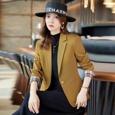 China Anti-wrinkle 2023 Spring Fall women jacket xxxxl business suit jacket Women's Single Breasted Blazer Jacket for sale