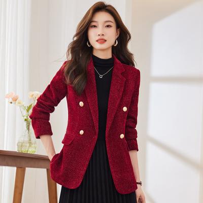 China Anti-wrinkle S-4XL Plus Size New 2023 Fashion Long Sleeve Blazer Women's Formal Business Blazer Casual Coat for sale