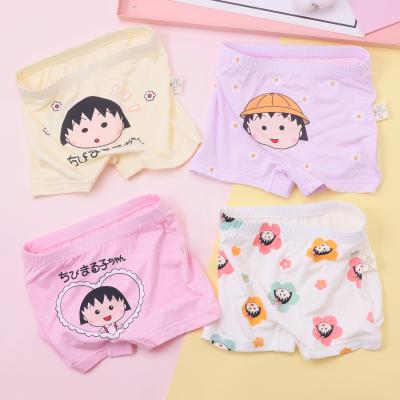 China Little Girl Breathable Boxer Briefs Cute Cartoon Patterns Cotton Breathable Comfort Briefs For Kids for sale