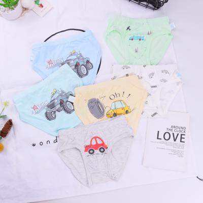 China Factory Wholesale 95% Cotton 5% Spandex Cotton Breathable Underwear Sets Wholesale Boxes Kids Briefs for sale