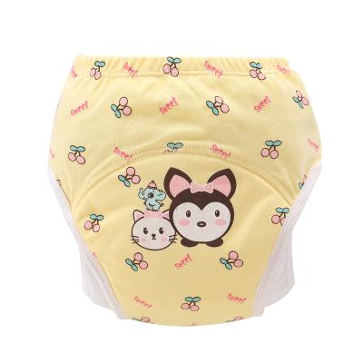 China Breathable Washable Diaper Pants Baby Pull Up Thin Cotton Diaper Pants Baby Learning Training Pants for sale