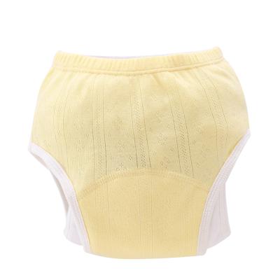 China Breathable Baby Training Pants Six Layers Gauze Diaper Side Anti Leakage Pants Baby Learning Pants for sale