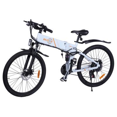 China EU Warehouse BEZIOR M26 Luxury 26 Inch Electric Bike 500w Foldable Bike Electric Bike 1000W for sale