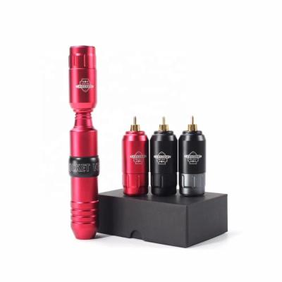 China New Aluminum Alloy Rechargeable Wireless Rocket Tattoo Battery Power Supply RCA Connector for Tattoo Machine Pen Supply for sale