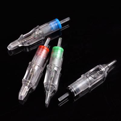 China Cheap Permanent Tattoo 12# Professional 0.35 Mm Round Liner Long Taper Tattoo Needle Cartridge For Pen With E.O. Gas Sterilized for sale