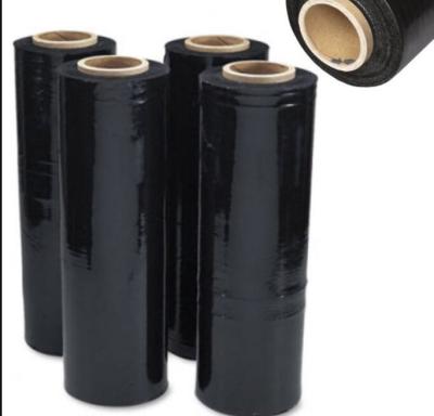 China Black Hand LLDPE Pallet Shrink Wrap PE Stretch Film 40 Micron for sale