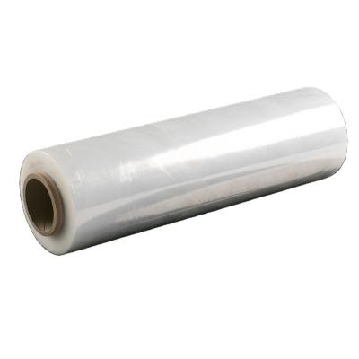 China Self Adhensive Handle 12mic Pe Stretch Wrapping Film High Tensile Strength for sale