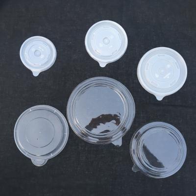 China Custom Print Disposable Single Wall Kraft Paper Salad Soup Bowls With Lid Container for sale