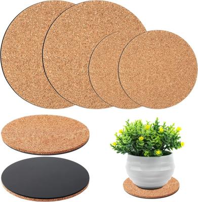 China Viable Cork Plant Coasters, 4 Piece Cork Plant Mats for Indoor Plants and Garden Pots, Plant Saucer for Indoors for sale