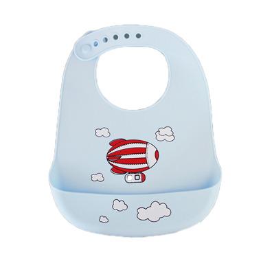 China Hot Sale Washable Silicone Bib BPA Free Soft Animal Printing Waterproof Baby Bib Silicone Baby Feeding for sale