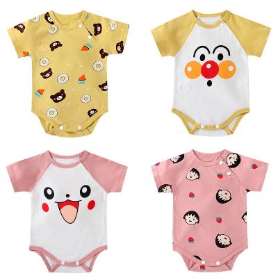 China Cozy Breathble Baby Clothes Wholesale Infant Organic Baby Rompers Overalls 100% Cotton Jumpsuit Rompers Clothes for sale