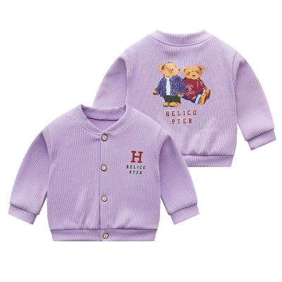 China Korean Designers Anti Shrink Style Baby Clothes 2021 Solid Color Kids Clothes Girl Clothes Baby Knit Sweater Cardigan Girls Sweaters for sale