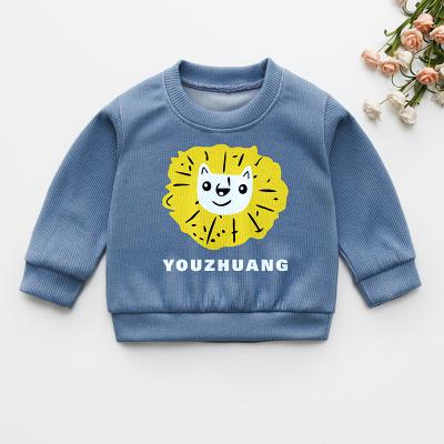 China Cute Soft Organic Cotton Anti-Shrink Sweater Kids Boy Kids Long Sleeve Pullover Baby Hoodie Coat For Autumn Winter for sale