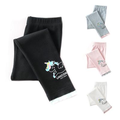 China Color Fade Proof Kids Children Printing Cotton Long Pants 2-8 Years Babies Gaiters for sale