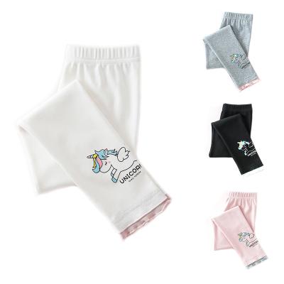 China Fade Proof New Arrival Casual Cute Color Kids Gaiters Cotton Pants Casual Babies Pants Girls Tight Gaiters for sale