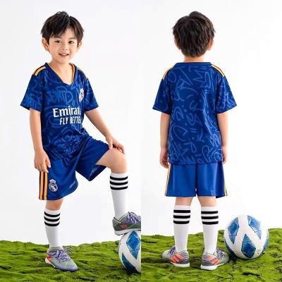 China Kids Summer Anti-shrink Sports Suit Boy Short Sleeve Suit Football Suits Summer T-shirt And Shorts Baby Clothes Sets for sale