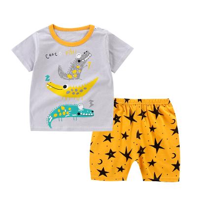 China Factory direct sale breathable children's short sleeves suit pure cotton boys and girls comfortable suit for sale