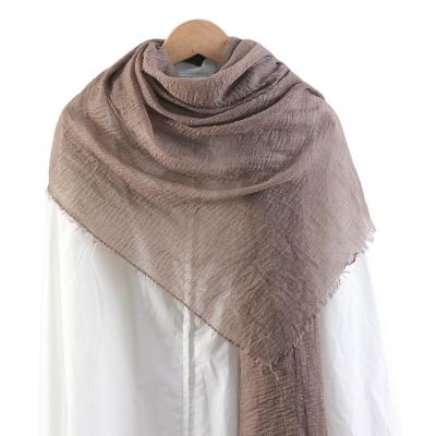 China Wholesale Solid Color Long Scarf Women Scarf Gauze Scarf Factory Price Supplier Arab Muslim Factory Supply Direct Pearl Scarf for sale