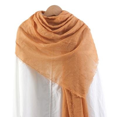 China Good quality solid color scarf shawl lady muslim women long scarf hijab cut scarf saudi factory wholesale prices for sale