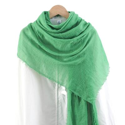 China Factory Solid Color Long Scarf Muslim Best Hijabs Price Wholesale Price Ladies Scarf China Manufacturer Cotton Scarf for sale