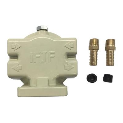 China Aluminum Base TNP ZG1/4-19 R12T Fuel Filter / Water Separator Replacement For 120AT S3240 Diesel Engine Include 2 Gaskets and 2 Plugs for sale