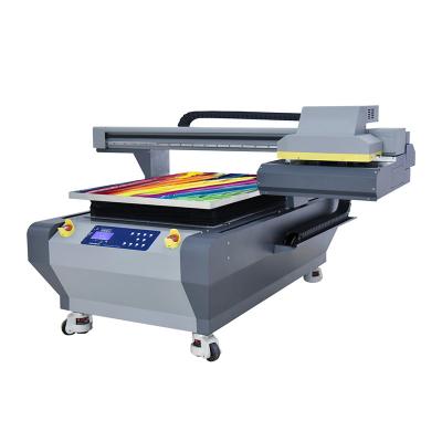 China The plana 6090 professional acrylic wood varnish a1 in metal etc. China impresora de cama ABS PVC plastic leather glass led uv flatbed printer for sale