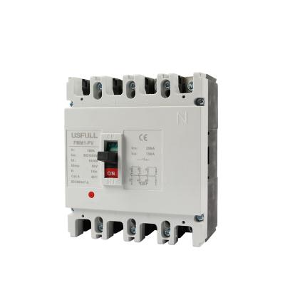 China Solar PV System USFULL 2 Pole 4 Solar Pole 100A PV Cast Case Circuit Breakers DC1000V DC500V DC MCCB IEC CE Certificate for sale