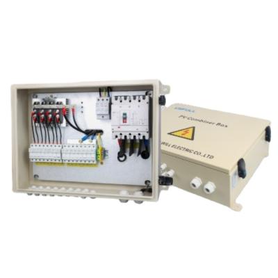 China Outdoor Solar Power System DC IP65 550V 1000V 1500V With Breaker Fuse And Surge Protector String Solar PV Combiner Box for sale