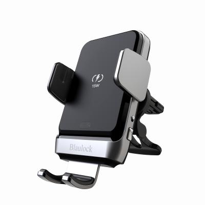 China Universal Car 15w Wireless Smart Charger Sensor Qi Fast Car Charger Mount Wireless Charger Mount for sale