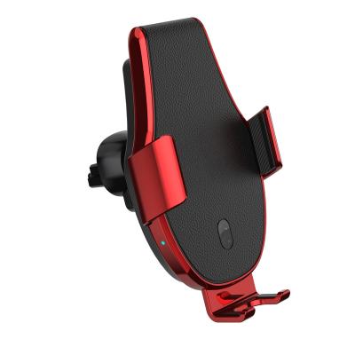 China Universal Universal Infrared Sensor Qi Car Charger Fast Wireless Car Charger Phone Holder for iPhone for sale